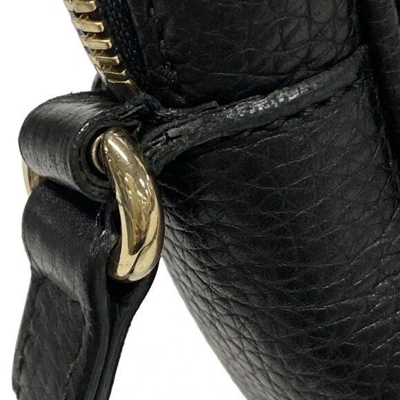 Auth GUCCI Soho Black Leather Shoulder Bag - Picture 10 of 16